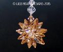 m/w Swarovski Crystal RARE Light PEACH Clear Star 