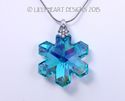 m/w Swarovski Crystal AB AQUA Disontinued Snowflak