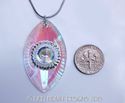 EYE OF SHIVA Fine Crystal Aurora Healing Pendant o