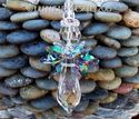  m/w Swarovski RARE Double Peacock Wings Lg Angel 