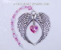 *Angels Blush* m/w Swarovski AB Light Rose Heart S