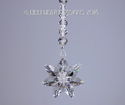 m/w Swarovski Crystal Clear Flower Car Charm or Su