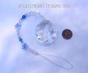 Fine Crystal 40mm Moon and Stars Sapphire Strand S