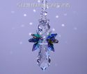  m/w Swarovski RARE Double Peacock Wings Lg Angel 