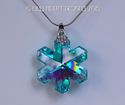 m/w Swarovski Crystal AB AQUA Disontinued Snowflak