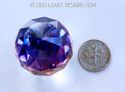 Rare Swarovski Crystal Burmuda Blue 30mm Faceted P