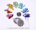 m/w Swarovski Crystal Long TRIPLE CHAKRA Octagon C
