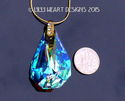 m/w Swarovski RARE Retired Large AB Kite Pendant S