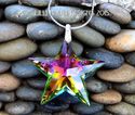 m/w Swarovski RARE 40mm Double Peacock Star CZ Bai