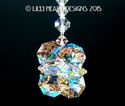 m/w Swarovski Crystal RARE Vintage Rose + AB Star 