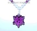 m/w Swarovski Crystal New Amethyst Edelweiss 28mm 