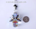  m/w Swarovski Silver Night RARE Body CROSS ANGEL 
