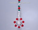 m/w Swarovski 2 Christmas Suncatchers Car Charm Mi