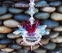 m/w Swarovski Mini Aurora and Red Car Charm LOTUS 