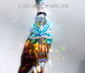  m/w Swarovski Aqua RARE AB 44mm Angel Car Home Su