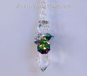  m/w Swarovski RARE Double Peacock Wings Lg Angel 