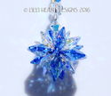 m/w Swarovski Mini SUPER STAR Blue AB Car Charm Su