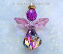  m/w Swarovski RARE Peacock 8621 Angel Rose Pink S
