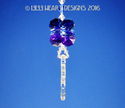 m/w Rare 44mm Swarovski Cross Blues Top Suncatcher