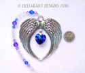  m/w Swarovski AB *Heliotrope Heart* Angel Wings S