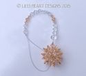 m/w Swarovski Crystal RARE Light PEACH Clear Star 