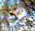 Fine Crystal 40mm Starflower Pewter Hummingbird  S