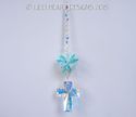 m/w Swarovski 40mm AB Cross and RARE AB Aqua Star 