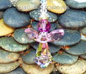  m/w Swarovski RARE Peacock 8621 Angel Rose Pink S