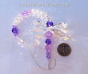 m/w Swarovski Crystal RARE Beads PURPLE DRAGONFLY 