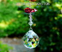 m/w Swarovski Crystal Long TRIPLE CHAKRA Octagon C