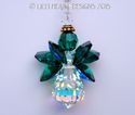  m/w Swarovski RARE Luck of the Irish Green Angel 
