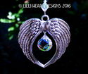 Angel Wings m/w Swarovski Aurora Mozart Suncatcher