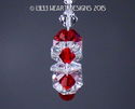 m/w Swarovski 2 Christmas Suncatchers Car Charm Mi