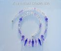 m/w Swarovski Purple Blue Violet and Violet Spike 