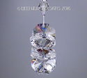m/w Swarovski Crystal Clear Flower Car Charm or Su