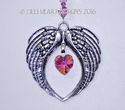 *Angels Blush* m/w Swarovski AB Light Rose Heart S