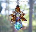  m/w Swarovski RARE COPPER HEAD Guardian Angel Sun