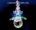 m/w Swarovski Rare Pear Peacock AB Wings Angel Su