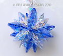 m/w Swarovski Mini SUPER STAR Blue AB Car Charm Su
