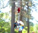 m/w Swarovski RARE 6208 Clear Sunburst Red Beads S