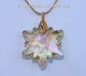 m/w Swarovski Luminous Green Edelweiss Pendant wit