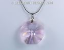 m/w Swarovski RARE Necklace Rosaline Pink BIG Octa