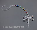 m/w Swarovski Chakra Rainbow Making Dragonfly Sunc