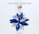 m/w Swarovski Mini SUPER STAR COBALT Car Charm Sun