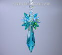 m/w Swarovski Icicle RARE 50mm AB Aqua PENDULUM Su