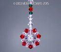 m/w Swarovski Christmas Suncatcher Car Charm Mini 