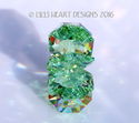 m/w Swarovski Crystal PERIDOT Flower Car Charm or 