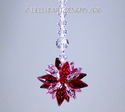 m/w Swarovski Mini SUPER STAR RED CLEAR Car Charm 