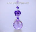 m/w Swarovski 40mm Violet *Floating Lotus Ball* Su
