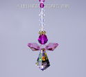  m/w Swarovski RARE Peacock 8621 Angel Rose Pink S